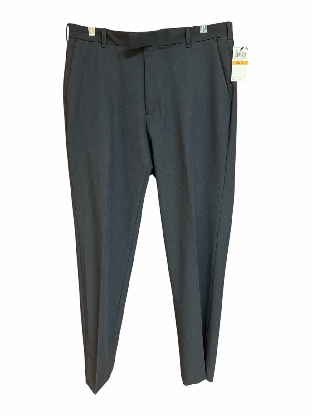 Van Heusen Men’s Flex Straight Fit Charcoal Dress Pants NWT 33 x 30